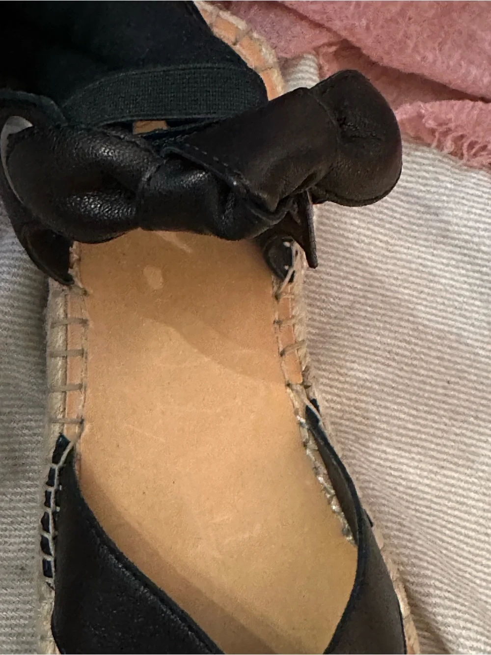 Frye Black Espadrille Platform Sandals - Size 9